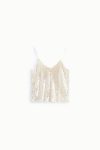 Top bretellina di paillettes Imperial