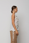 Top con ricamo di paillettes ICONA Kaos