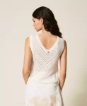 Top in maglia punzonata chevron Twinset Actitude 0