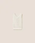 Top in maglia punzonata chevron Twinset Actitude 0