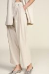 Trousers palazzo a vita alta con pinces Dixie