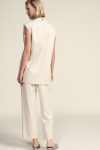 Trousers palazzo a vita alta con pinces Dixie