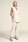 Trousers palazzo a vita alta con pinces Dixie