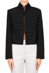 Blazer corto con zip e motivo tubolare IMPERIAL