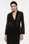 Blazer trasparente regular fit con chiusura IMPERIAL