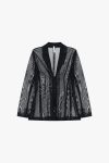 Blazer trasparente regular fit con chiusura IMPERIAL