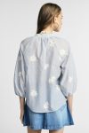 Blusa ampia a righe con motivo floreale Please