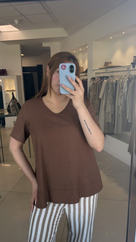 Blusa ampia con scollo V GiglioRosso (2)