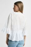 Blusa ampia in pizzo Sangallo Please