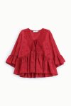 Blusa ampia in pizzo Sangallo Please