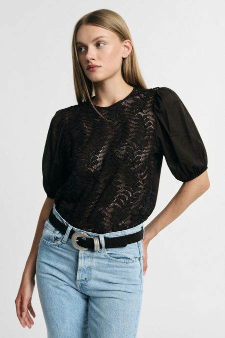 Blusa con ricamo traforato Please 1