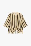 Camicia a righe con maniche 3 4 Dixie