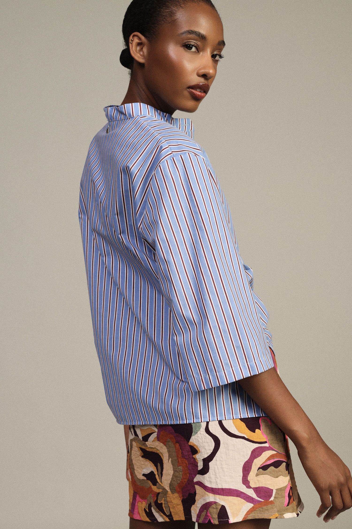 Camicia a righe con nodo frontale Dixie 1 Camicia a righe con nodo frontale Dixie 1