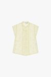 Camicia con colletto coreano e chiusura Please