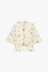 Camicia con nodo frontale in fantasia Dixie0