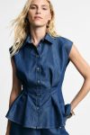 Camicia smanicata con collo e pinces Please