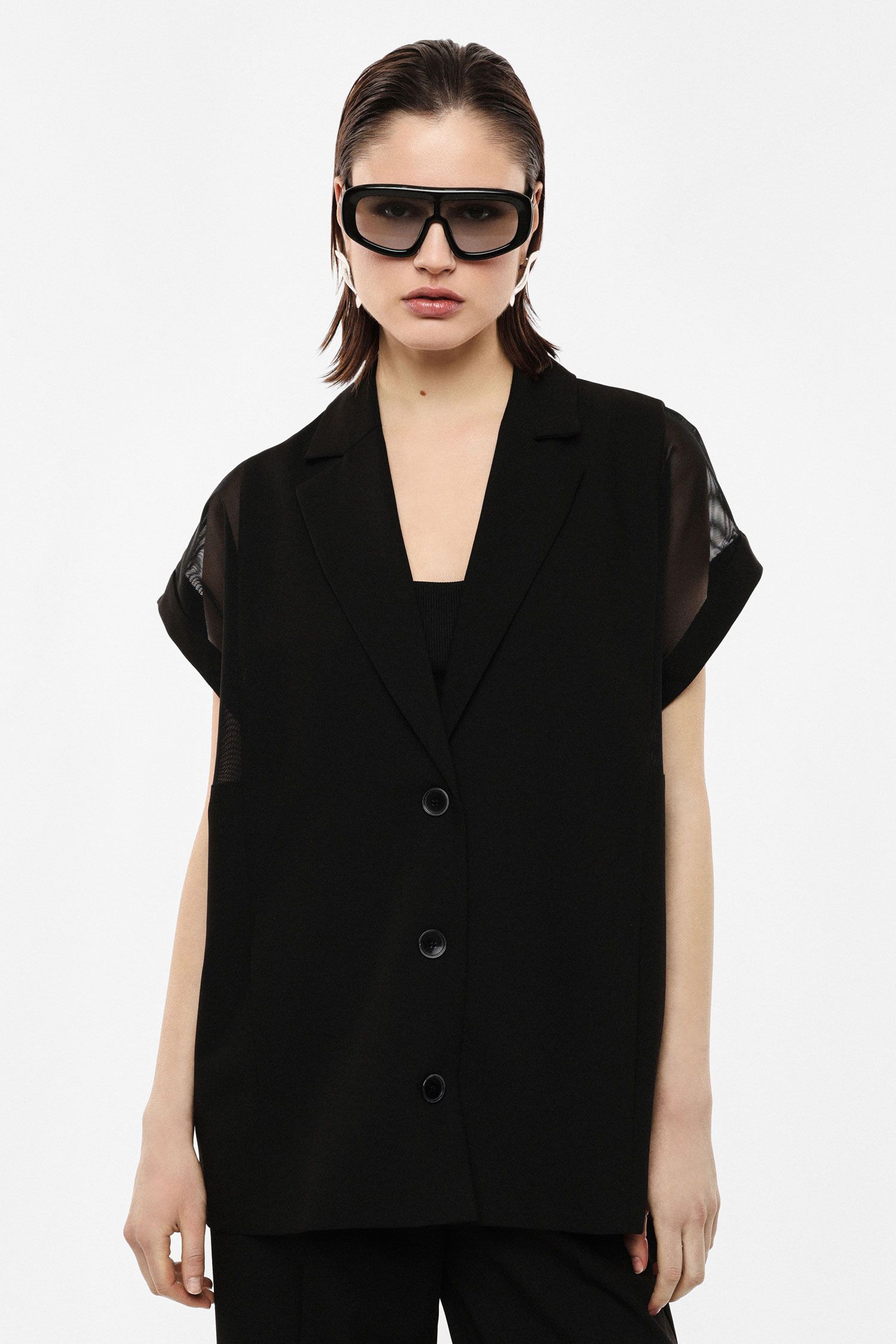 Gilet ampio con spalle in rete IMPERIAL Gilet ampio con spalle in rete IMPERIAL