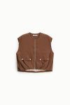 Gilet con zip e tasche frontali Please