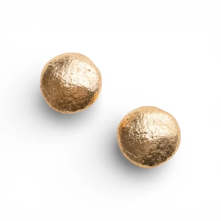 Orecchini circolari in acciaio graffiato Mya Accessories