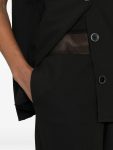 Pantaloni palazzo a vita alta con trasparenza IMPERIAL 0