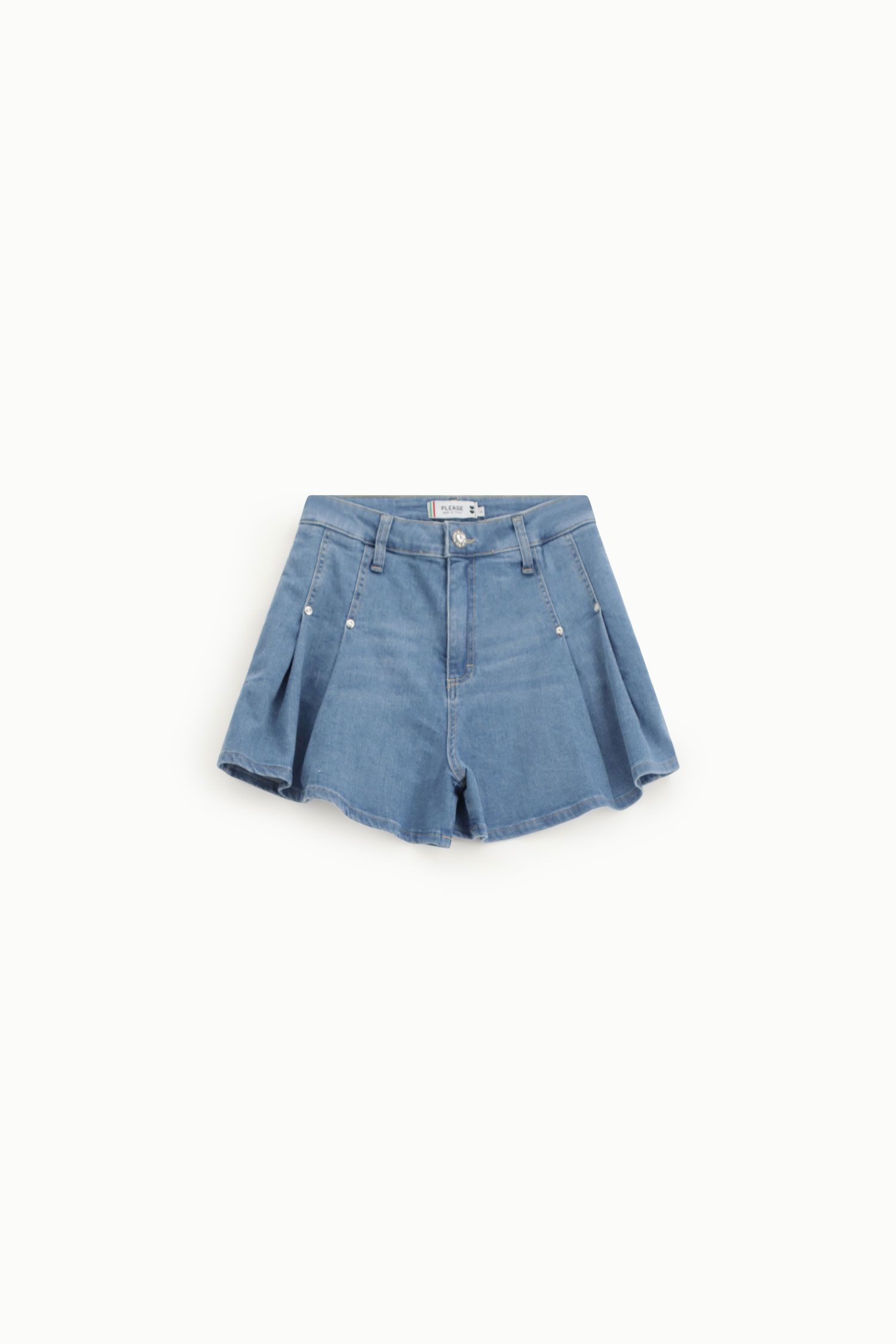 Shorts regular fit con pinces e tasche Please 2 Shorts regular fit con pinces e tasche Please 2