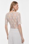 T shirt trasparente ricamata IMPERIAL