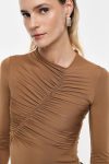 Top drappeggiato e scollo asimmetrico IMPERIAL